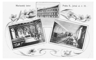Dobová pohlednice Mariánského ústavu