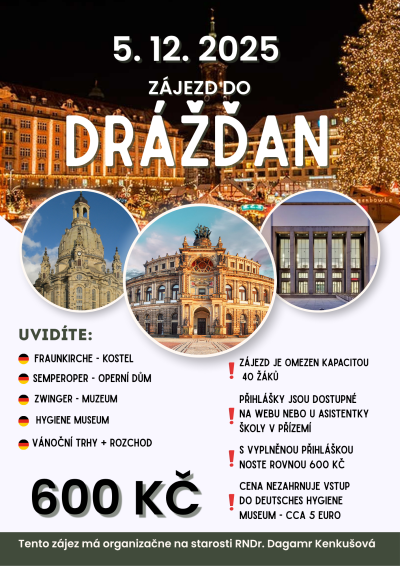 Zájezd do Dráždan  / 5. 12. 2025 /