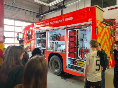 Exkurze na Hasičské stanici Modřany