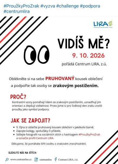 Vidíš mě? 8.10. je světový den zraku